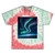 Celestial Aurora Dance - Unisex Tie Dye Cotton Tee