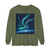 Celestial Aurora Dance - Unisex Garment-dyed Long Sleeve T-Shirt