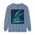 Celestial Aurora Dance - Unisex Garment-dyed Long Sleeve T-Shirt