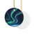 Celestial Aurora Dance - Decorative Ceramic Ornaments, Double-Sided (1pc, 3pcs, 5pcs, 10pcs)