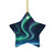 Celestial Aurora Dance - Decorative Ceramic Ornaments, Double-Sided (1pc, 3pcs, 5pcs, 10pcs)