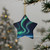 Celestial Aurora Dance - Decorative Ceramic Ornaments, Double-Sided (1pc, 3pcs, 5pcs, 10pcs)