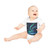 Celestial Aurora Dance - Baby Organic Short Sleeve Bodysuit