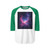 Ethereal Nebula - Unisex Three-Quarter Sleeve Raglan Shirt