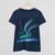 Celestial Aurora Dance - Women's Midweight Cotton Tee