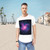 Ethereal Nebula - Men's Jersey Curved Hem Tee