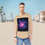 Ethereal Nebula - Men's Jersey Curved Hem Tee