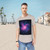 Ethereal Nebula - Men's Jersey Curved Hem Tee