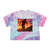 Peak Performance Rush - Women's Tie-Dye Crop Tee