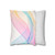 Fluid Wave Symphony - Square Poly Canvas Pillowcase