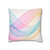 Fluid Wave Symphony - Square Poly Canvas Pillowcase