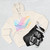 Fluid Wave Symphony - Three-Panel Fleece Hoodie