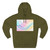 Fluid Wave Symphony - Three-Panel Fleece Hoodie