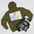 Fluid Wave Symphony - Three-Panel Fleece Hoodie