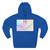 Fluid Wave Symphony - Three-Panel Fleece Hoodie