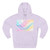 Fluid Wave Symphony - Three-Panel Fleece Hoodie