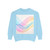 Fluid Wave Symphony - Unisex Garment-Dyed Sweatshirt