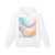 Fluid Wave Symphony - Unisex Lightweight Hooded Sweatshirt