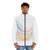 Fluid Wave Symphony - Men's Puffer Jacket (AOP)