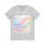 Fluid Wave Symphony - Unisex Jersey Short Sleeve V-Neck Tee