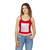 Fluid Wave Symphony - Women's Spaghetti Strap Tank Top