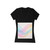 Fluid Wave Symphony - Women's Jersey Short Sleeve Deep V-Neck Tee