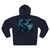 Azure Storm Serpent - Unisex Hooded Zip Sweatshirt