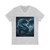 Azure Storm Serpent - Unisex Jersey Short Sleeve V-Neck Tee