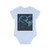 Azure Storm Serpent - Baby Organic Short Sleeve Bodysuit
