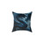 Azure Storm Serpent - Square Poly Canvas Pillow