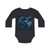 Azure Storm Serpent - Baby Long-Sleeve Organic Bodysuit