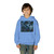 Azure Storm Serpent - Youth Heavy Blend Hooded Sweatshirt