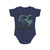 Azure Storm Serpent - Short Sleeve Baby Bodysuit