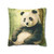 Serene Panda Sanctuary - Square Poly Canvas Pillowcase