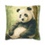 Serene Panda Sanctuary - Square Poly Canvas Pillowcase