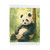 Serene Panda Sanctuary - Velveteen Plush Blanket