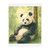 Serene Panda Sanctuary - Velveteen Microfiber Blanket (Two-sided print)