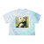 Serene Panda Sanctuary - Women's Tie-Dye Crop Tee