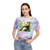 Serene Panda Sanctuary - Women's Tie-Dye Crop Tee