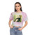 Serene Panda Sanctuary - Women's Tie-Dye Crop Tee