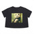 Serene Panda Sanctuary - Women's Flowy Cropped Tee
