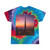 Dubai Futuristic Skyline - Tie-Dye Tee, Spiral