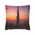 Dubai Futuristic Skyline - Square Poly Canvas Pillowcase