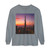 Dubai Futuristic Skyline - Unisex Garment-dyed Long Sleeve T-Shirt