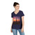 Dubai Futuristic Skyline - Ladies' V-Neck T-Shirt
