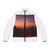 Dubai Futuristic Skyline - Men's Puffer Jacket (AOP)