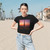 Dubai Futuristic Skyline - Women's Flowy Cropped Tee