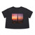 Dubai Futuristic Skyline - Women's Flowy Cropped Tee