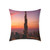 Dubai Futuristic Skyline - Square Poly Canvas Pillow