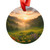 Lush Valley Sunrise - Acrylic Ornament with Ribbon